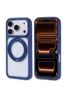 Apple iPhone 17 Pro Max Kılıf M-Safe Şarj Özellikli Standlı Redclick Piza Silikon Kapak