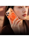 Apple iPhone 17 Pro Max Kılıf Redclick M-safe Şarj Özellikli Şeffaf Kamera Kontrol Butonlu Lugano Kapak