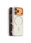 Apple iPhone 18 Pro Kılıf M-Safe Şarj Özellikli Redclick Lora PC Kapak