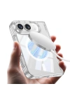 Apple iPhone Duo Kılıf M-safe Şarj Özellikli Redclick Kıpta KPT-13 Şeffaf Sert PC Kapak