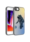 Apple iPhone SE 2022 Kılıf Desenli Redclick Dragon Sert Kapak
