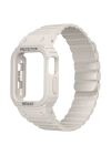 Apple Watch 10 46mm KRD-142 Airbag Tasarımlı Kasa Koruyuculu Silikon Kordon
