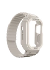 Apple Watch 10 46mm KRD-142 Airbag Tasarımlı Kasa Koruyuculu Silikon Kordon