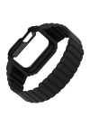 Apple Watch 10 46mm KRD-142 Airbag Tasarımlı Kasa Koruyuculu Silikon Kordon