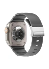 Apple Watch 10 46mm Redclick KRD-145 Metal Tokalı Silikon Kordon