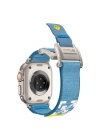 Apple Watch 10 46mm Redclick KRD-154 Naylon Kumaş Hasır Örgülü Kordon
