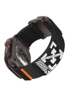 Apple Watch 10 46mm Redclick KRD-154 Naylon Kumaş Hasır Örgülü Kordon
