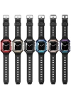 Apple Watch 38mm Redclick KRD-88 Sert PC Kasa Koruyuculu Silikon Kordon