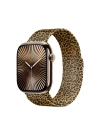 Apple Watch 40mm Redclick KRD-01 Leopar Desenli Metal Kordon
