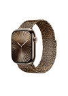 Apple Watch 40mm Redclick KRD-01 Leopar Desenli Metal Kordon