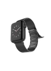 Apple Watch 42mm Raptic Classic Plus Serisi Magnetik Metal Hasır Kordon