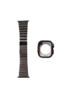 Apple Watch 44mm Redclick KRD-126 Sert Kasa Koruyuculu Metal Kordon