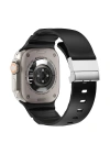 Apple Watch 44mm Redclick KRD-145 Metal Tokalı Silikon Kordon