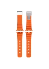 Apple Watch 44mm Redclick KRD-145 Metal Tokalı Silikon Kordon