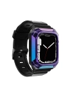 Apple Watch 7 41mm Redclick KRD-88 Sert PC Kasa Koruyuculu Spor Silikon Kordon