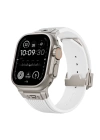 Apple Watch 7 8 42 44 45mm Redclick KRD-113 Spor Görünümlü Silikon Kordon