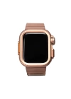 Apple Watch 7 45mm Redclick KRD-126 Sert Kasa Koruyuculu Metal Kordon