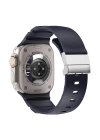 Apple Watch 7 45mm Redclick KRD-145 Metal Tokalı Silikon Kordon