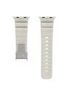 Apple Watch 7 45mm Redclick KRD-145 Metal Tokalı Silikon Kordon