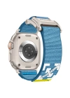 Apple Watch 7 45mm Redclick KRD-154 Naylon Kumaş Hasır Örgülü Kordon