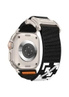 Apple Watch 7 45mm Redclick KRD-154 Naylon Kumaş Hasır Örgülü Kordon