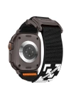Apple Watch 7 45mm Redclick KRD-154 Naylon Kumaş Hasır Örgülü Kordon
