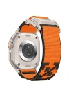 Apple Watch 7 45mm Redclick KRD-154 Naylon Kumaş Hasır Örgülü Kordon