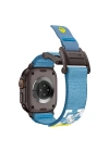Apple Watch 7 45mm Redclick KRD-154 Naylon Kumaş Hasır Örgülü Kordon