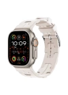 Apple Watch Ultra Ultra 2 49mm KRD-92  Metal Tokalı Silikon Kordon