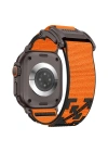 Apple Watch Ultra 49mm Redclick KRD-154 Naylon Kumaş Hasır Örgülü Kordon