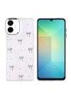 Galaxy A06 Kılıf Airbag Tasarımlı Simli Şeffaf Redclick Kutup Kapak