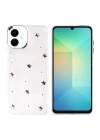 Galaxy A06 Kılıf Airbag Tasarımlı Simli Şeffaf Redclick Kutup Kapak