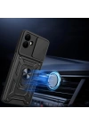 Galaxy A07 Kılıf Magnetik Standlı Kamera Korumalı Redclick Sürgülü Vega Kapak