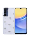 Galaxy A15 Kılıf Airbag Tasarımlı Simli Şeffaf Redclick Kutup Kapak