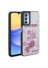 Galaxy A15 Kılıf Parlayan Kabartmalı İkonik Figürlü Redclick Amas Silikon Kapak