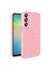 Galaxy A16 Kılıf Kamera Korumalı Simli Lüks Redclick Koton Kapak