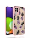 Galaxy A22 4g Kılıf Desenli Kamera Korumalı Parlak Redclick Nora Kapak