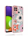 Galaxy A22 4g Kılıf Desenli Kamera Korumalı Parlak Redclick Nora Kapak