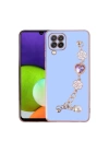 Galaxy A22 4g Kılıf El Tutamaçlı Kamera Korumalı Redclick Taka Silikon Kapak