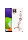 Galaxy A22 4g Kılıf El Tutamaçlı Kamera Korumalı Redclick Taka Silikon Kapak