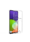 Galaxy A22 4g Kılıf Kartlıklı Şeffaf Redclick Setra Clear Silikon Kapak