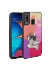 Galaxy A30 Kılıf Parlayan Kabartmalı İkonik Figürlü Redclick Amas Silikon Kapak