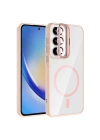 Galaxy A35 Kılıf Standlı ve Kamera Lens Hediyeli M-Safe Şarj Özellikli Redclick Etro Kapak