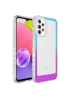 Galaxy A52 Kılıf Simli Ve Renk Geçiş Tasarımlı Lens Korumalı Redclick Park Kapak