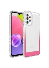 Galaxy A52 Kılıf Simli Ve Renk Geçiş Tasarımlı Lens Korumalı Redclick Park Kapak