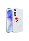 Galaxy A55 Kılıf Şeffaf Figürlü Redclick Folk Sert Kapak