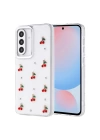 Galaxy A56 Kılıf Airbag Tasarımlı Simli Şeffaf Redclick Kutup Kapak