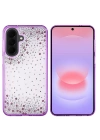 Galaxy A57 Kılıf Airbag Tasarımlı Damla Taşlı Şeffaf Redclick Pera Silikon Kapak