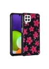 Galaxy M32 Kılıf Simli Desenli Kamera Korumalı Parlak Redclick Popy Kapak
