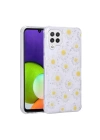 Galaxy M32 Kılıf Simli Desenli Kamera Korumalı Parlak Redclick Popy Kapak